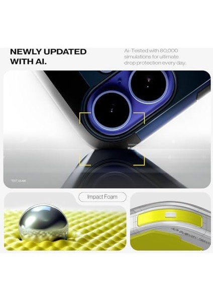 iPhone 16 Plus Kılıf Tough Armor Aı Magfit Magsafe Özellikli Navy Blue - ACS08086 modelleri