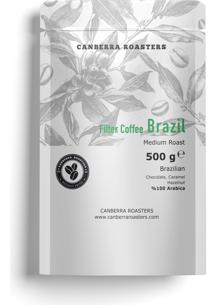 Brazil Medium Roast – Öğütülmüş Filtre Kahve 500 gr