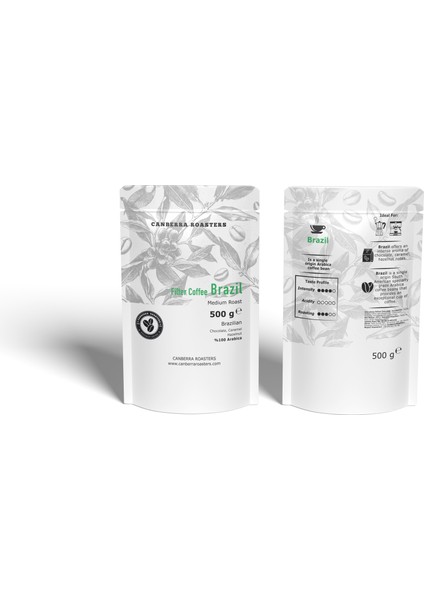 Brazil Medium Roast – Öğütülmüş Filtre Kahve 500 gr