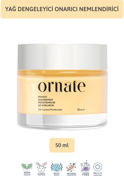 Su Bazlı Nemlendirici Krem, Onarıcı, Yatıştırıcı, Yağlı, Karma, Aşırı Yağlı Ciltler 50 ml