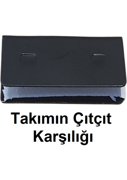 U Tipi Çıtçıtlı Cam Kapak Menteşe Seti 2 Takım