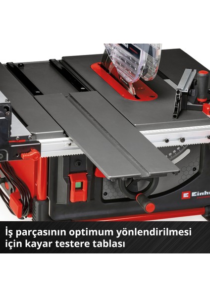 Professional Tezgah Testere TP-CC 10 T (2000 W, 85 mm kesme yüksekliği, Ø 254 mm testere bıçağı, kayar tabla, masa genişletme, açılı cetvel) - 4340435
