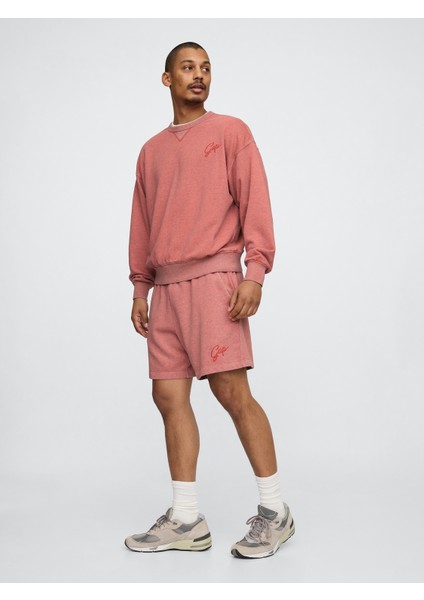 Erkek Turuncu Gap Logo Vintage Şort