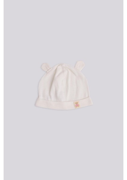 Bg Store Kız Bebek Beyaz Bere