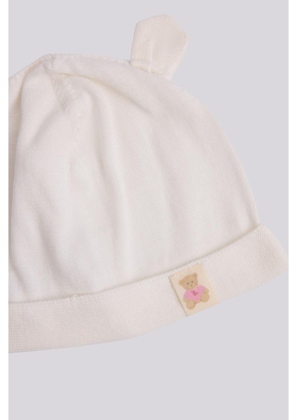 Bg Store Kız Bebek Beyaz Bere