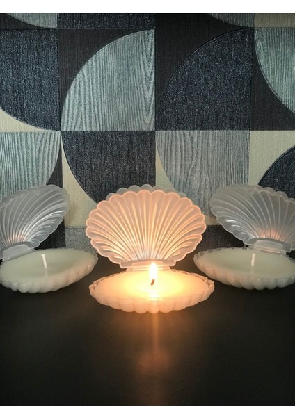 Midye Mum 10 Adet Mika Kutulu Içi Mum Dolu Midye Mum , Düğün, Kına, Sünnet, Doğum, Istridye Mum fiyatları