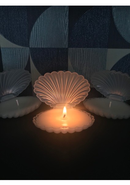 Midye Mum 10 Adet Mika Kutulu Içi Mum Dolu Midye Mum , Düğün, Kına, Sünnet, Doğum, Istridye Mum modelleri