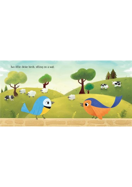 Two Little Dickie Birds Sitting On A Wall fırsatları