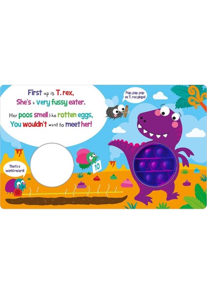 Push And Pop Jurassic Poop - Board Book