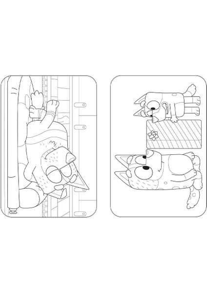 Bluey - Merry Christmas Colouring Book modelleri
