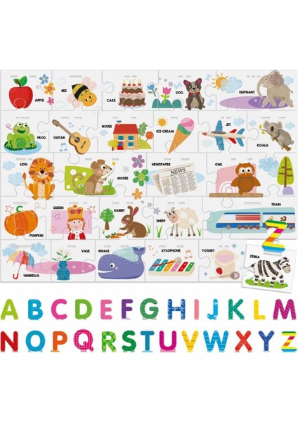 Montessorı Alphabet Puzzle 3D (3-6 Yaş)