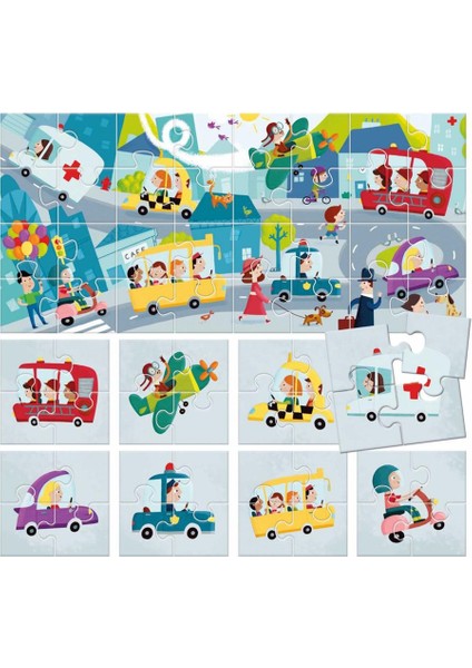 Puzzle 8+1 Cıty (2-5 Yaş)