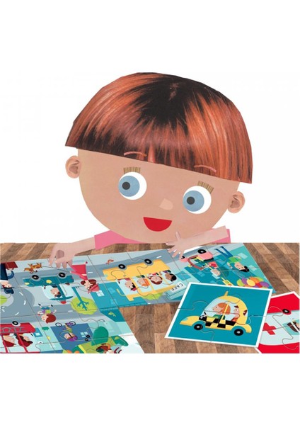 Puzzle 8+1 Cıty (2-5 Yaş)
