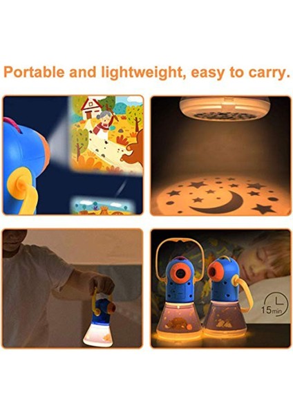 Masal Projektörü - Gece Lambalı - Kids Storybook Torch fırsatları