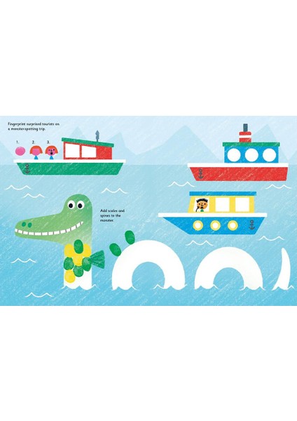 Fingerprint Activities Monsters - Usborne