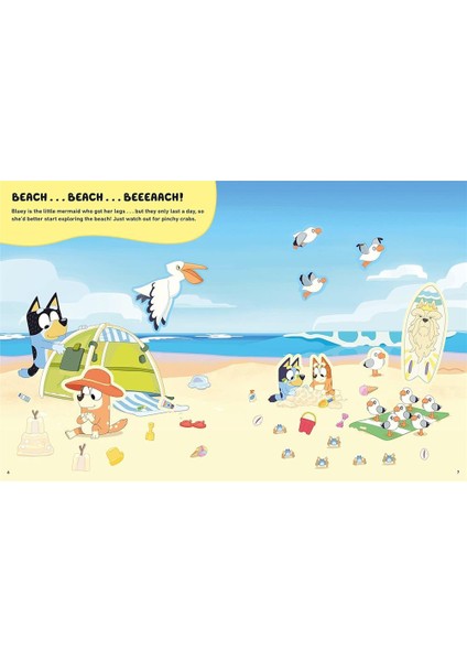 Bluey - Lets Stick Sticker Scenes Book fiyatları