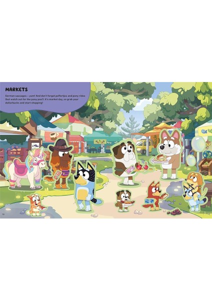 Bluey - Lets Stick Sticker Scenes Book modelleri