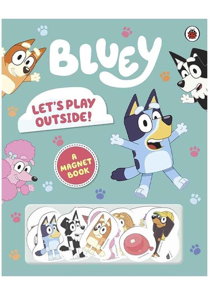 Bluey - Lets Play Outside Magnet Book