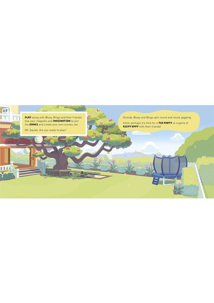 Bluey - Lets Play Outside Magnet Book