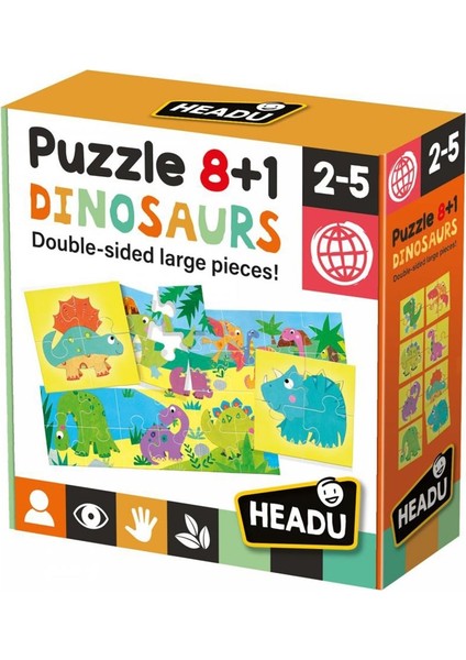 PUZZLE 8+1 DINOSAURS (2-5 YAŞ)