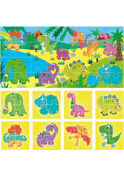 PUZZLE 8+1 DINOSAURS (2-5 YAŞ)