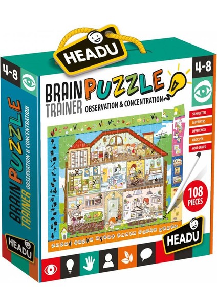 Braın Traıner Puzzle (4-8 Yaş)