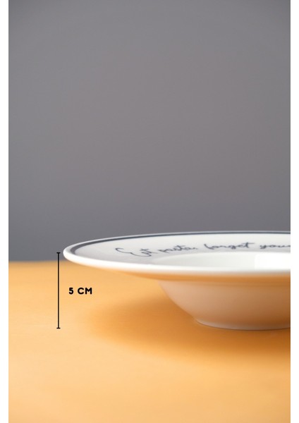Motto Makarna Tabağı Seti 6 Lı 29X5,5X4CM