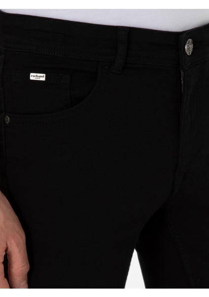 Erkek Siyah Slim Fit Pamuk Karışımlı Jean Pantolon 50304088-VR046 modelleri