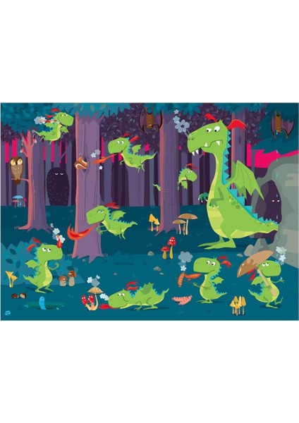 Ormandaki Ejderhalar Dev Puzzle modelleri
