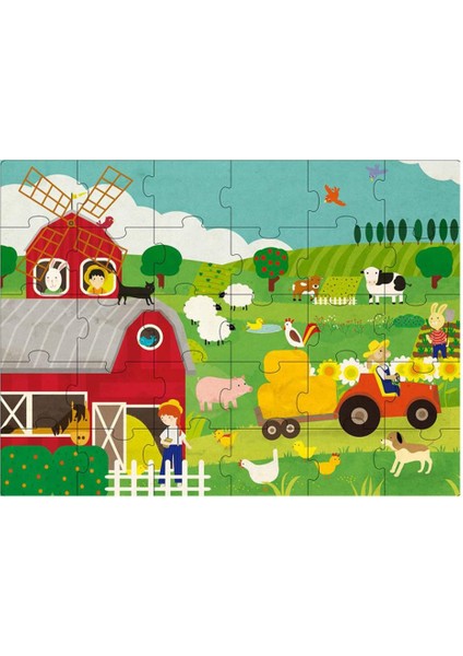 Yuvarlak Kutulu Puzzle // The Farm (30 Parça) fırsatları