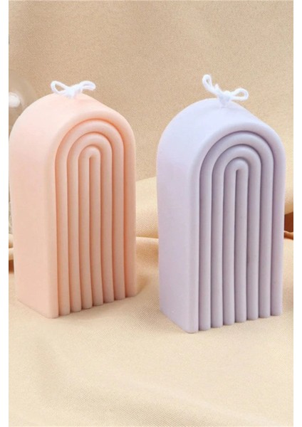 Dekoratif Gökkuşağı Mum Kalıbı – Esnek ve Dayanıklı Yumuşak Beyaz Silikon, Şık ve Kullanışlı Tasarım modelleri