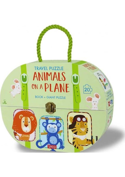 Travel Çantalı Puzzle // Animals On A Plane (20 Parça)