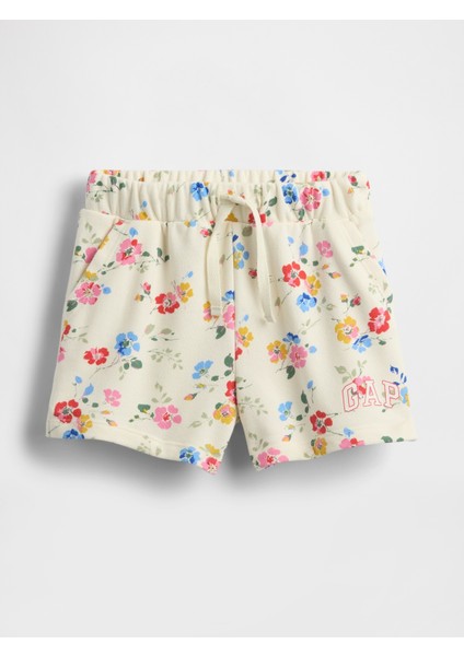 Kız Bebek Kırık Beyaz Gap Logo Havlu Kumaş Pull-On Şort
