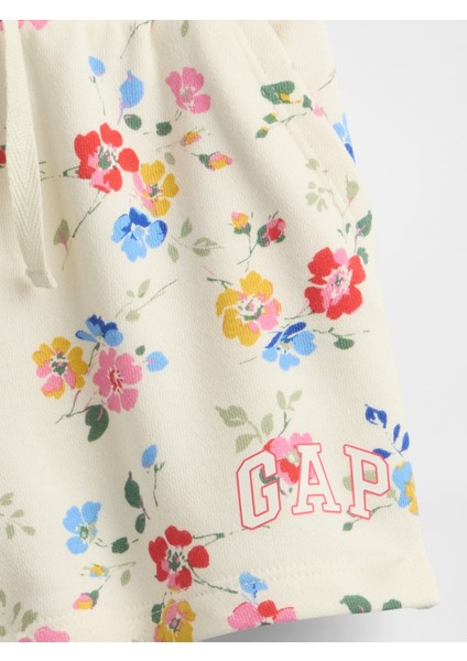 Kız Bebek Kırık Beyaz Gap Logo Havlu Kumaş Pull-On Şort fiyatları