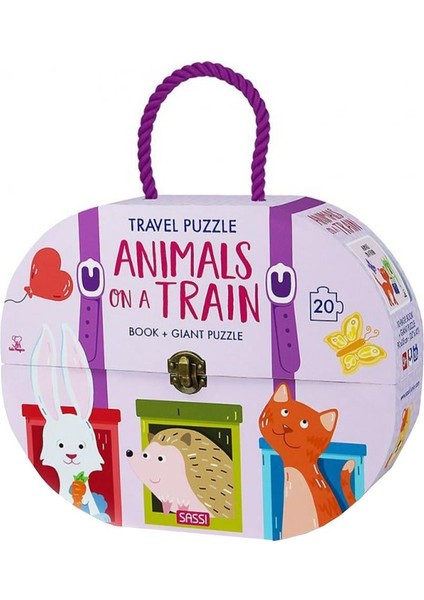 Travel Çantalı Puzzle // Animals On A Train (20 Parça)