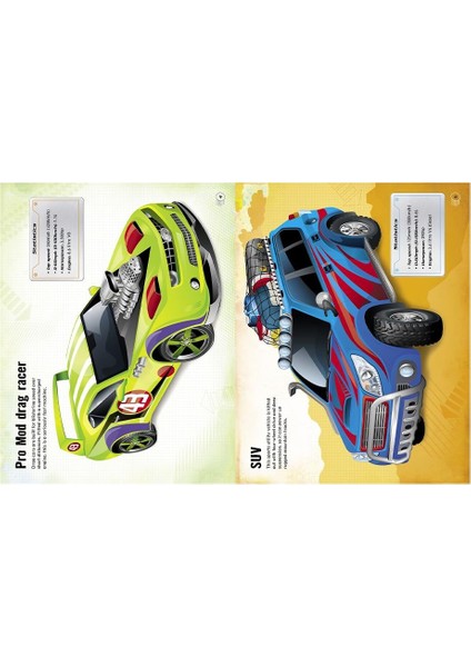 Build Your Own Cars Sticker Book modelleri