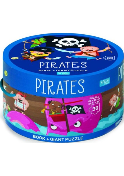 Yuvarlak Kutulu Puzzle // Pirates (30 Parça)