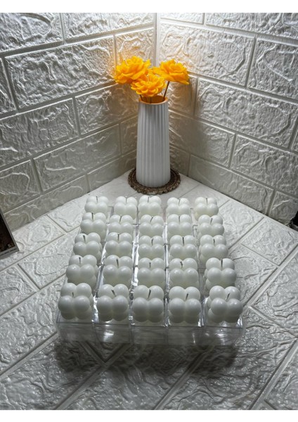 20 Adet Bubble Mum Mika Kutulu Mini Bubble Mum Düğün Nişan Hediyeliği Dağıtmalık Hediye Bubble Mum