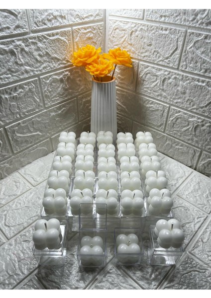 20 Adet Bubble Mum Mika Kutulu Mini Bubble Mum Düğün Nişan Hediyeliği Dağıtmalık Hediye Bubble Mum fiyatları