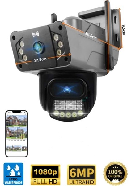 -3024 Wifi 6mp Dual Lens Ptz Camera