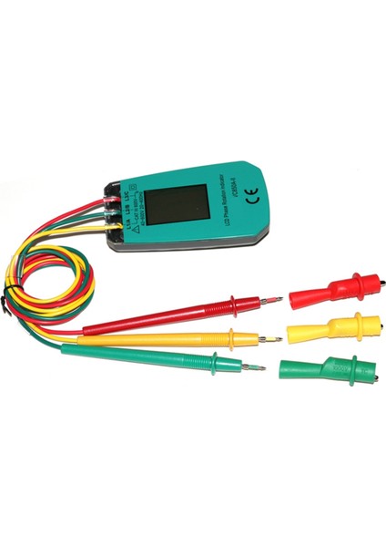 3 Fazlı Test Cihazı Dijital Faz Göstergesi Dedektör LED Faz Sırası (Yurt Dışından)