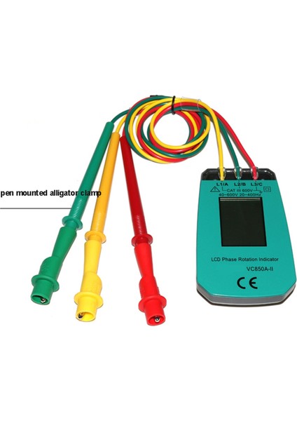 3 Fazlı Test Cihazı Dijital Faz Göstergesi Dedektör LED Faz Sırası (Yurt Dışından) indirimleri