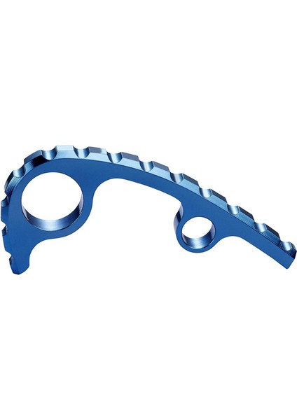 Cep Bıçağı Mavi Için Arka Ara Parçası Anodize Titanyum Alaşımlı Cnc Omurga (Yurt Dışından)