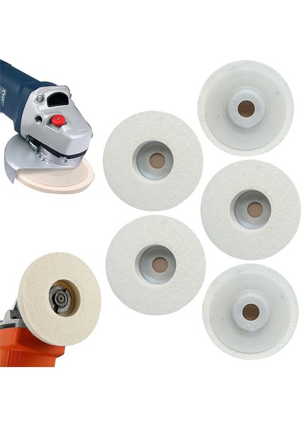 125MM Açı Taşlama Makinesi Için 5 Adet Yün Keçe Parlatma Tekerleği Disk Takımı (Yurt Dışından) indirimleri