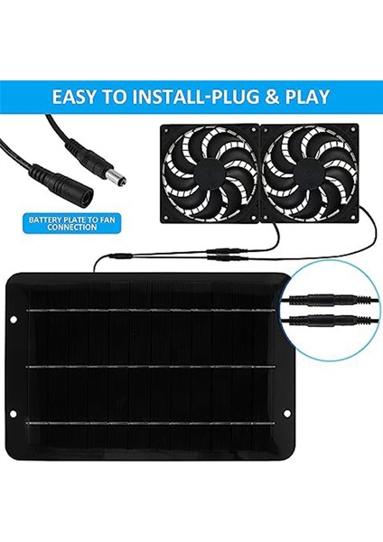 Güneş Paneli Fan Kiti Sera Için 10W 12V Güneş Fanı (Yurt Dışından) indirimleri