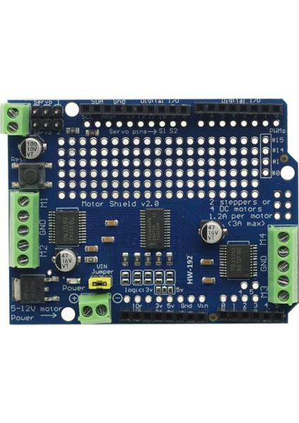 TB6612 Mosfet Adım Motoru PCA9685 Standart Iıc I2C Pwm Servo Sürücü (Yurt Dışından)