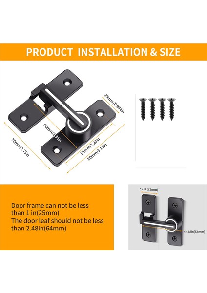 Bahçe Garaj Için Uygun 180 Derece Ağır Hizmet Tipi Kapı Mandalı (Yurt Dışından) fırsatları