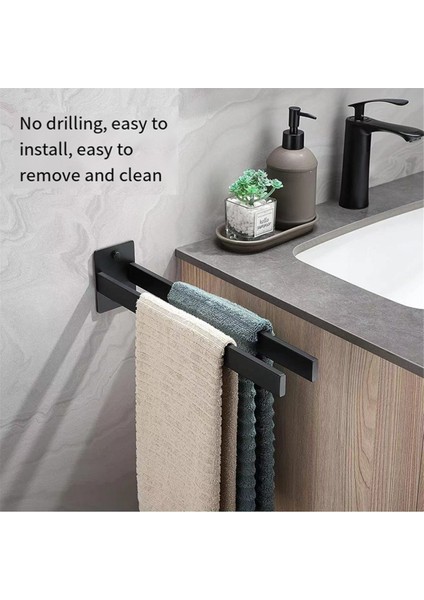 Havlu Askısı Paslanmaz Çelik Havlu Barı Banyo Mutfak Siyah (Yurt Dışından) modelleri