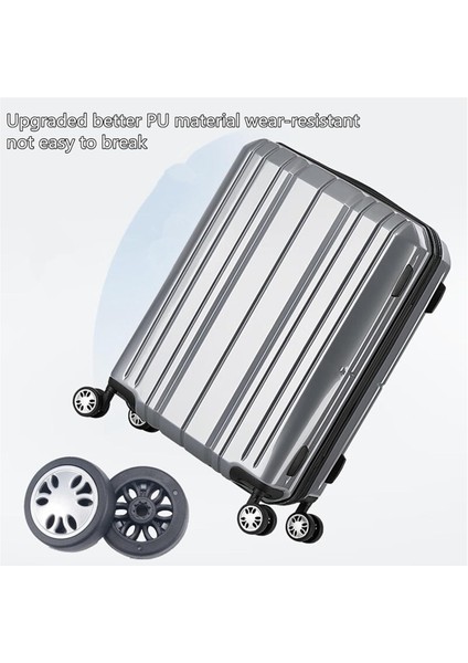 8 Parçalı Bagaj Tekerlekleri Değiştirme Kiti Sessiz Tekerlek Değiştirme Bavul A (Yurt Dışından) fırsatları