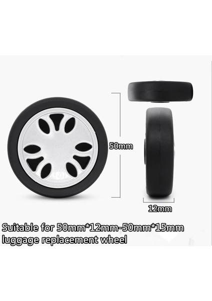 8 Parçalı Bagaj Tekerlekleri Değiştirme Kiti Sessiz Tekerlek Değiştirme Bavul A (Yurt Dışından) indirimleri
